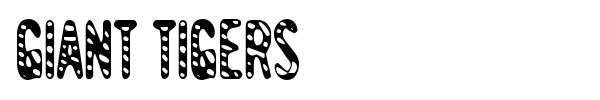 Giant Tigers font preview